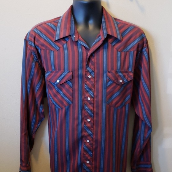 Wrangler Other - Wrangler pearl snap western cowboy long sleeve XL